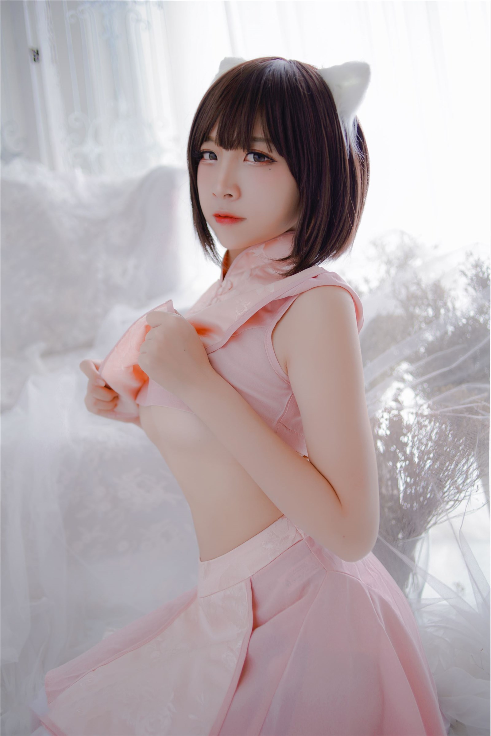 Coser @ Nisa Vol.013 pink cheongsam(6)